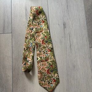 Yves Saint Laurent Multicolor Botanical Silk Tie